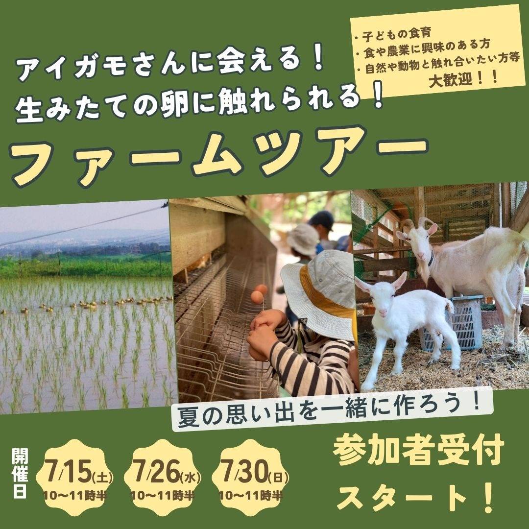 ファームツアー7月のご案内